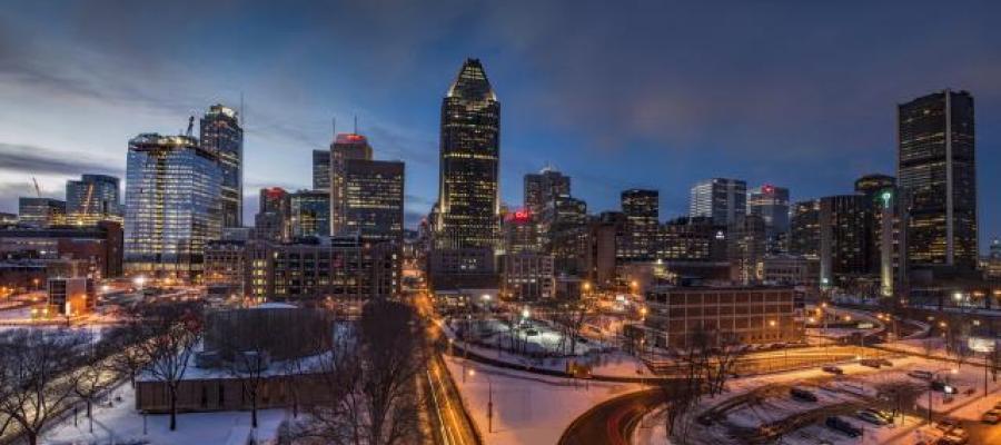 Montreal Cityscape at Dusk